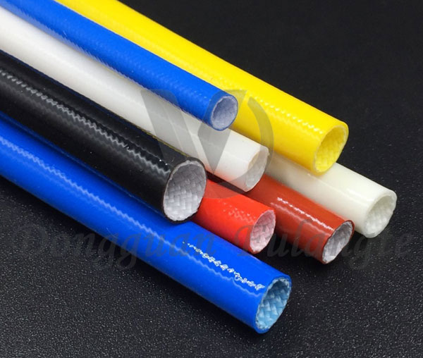 Silicone rubber coated fiberglass sleeving